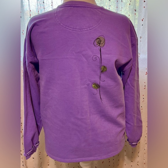 Kunky’s Hand-Painted Wearable Art Sweater Pullover OOAK Unique Statement Medium - Picture 3 of 10